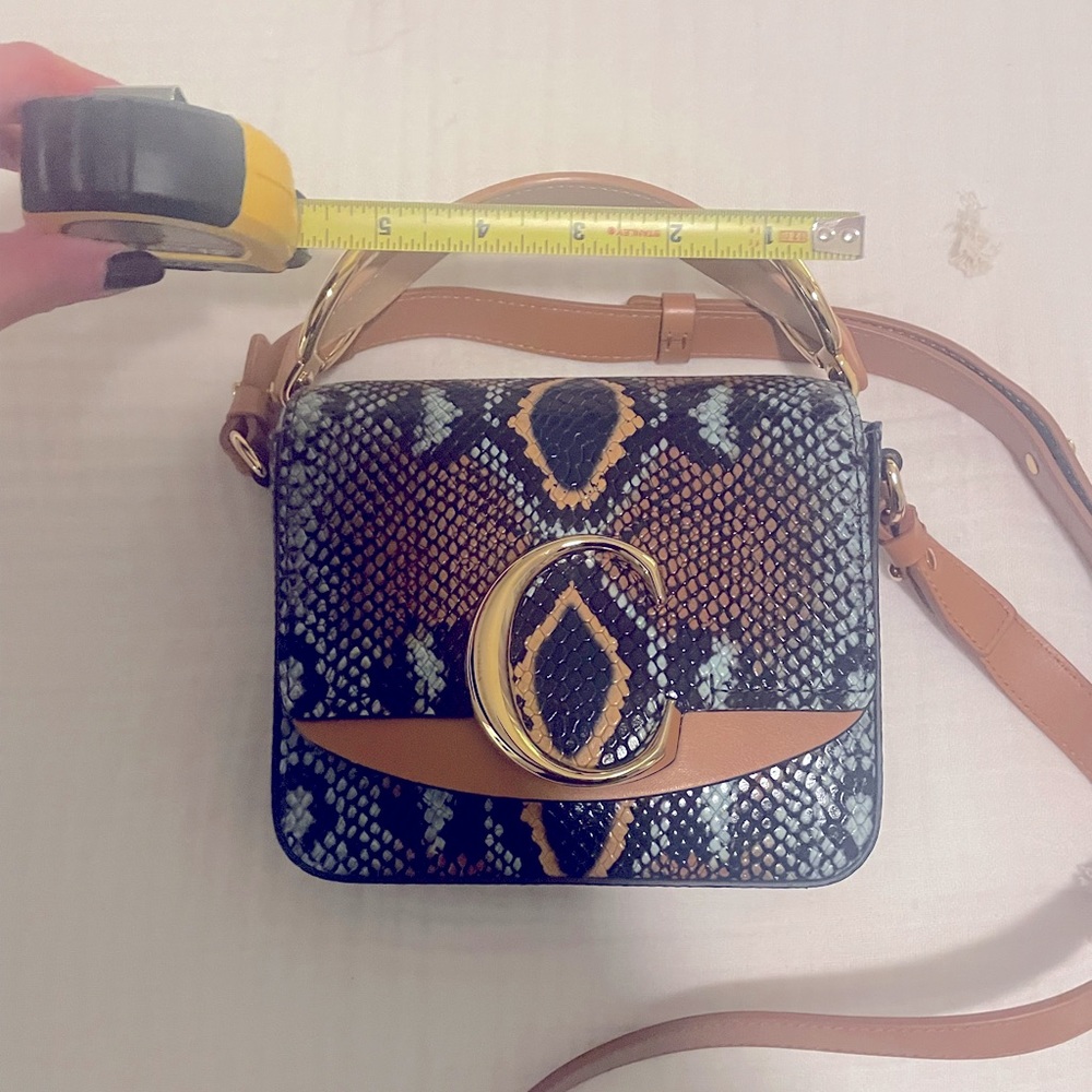 Chloe python leather handbag. 100% authentic.
